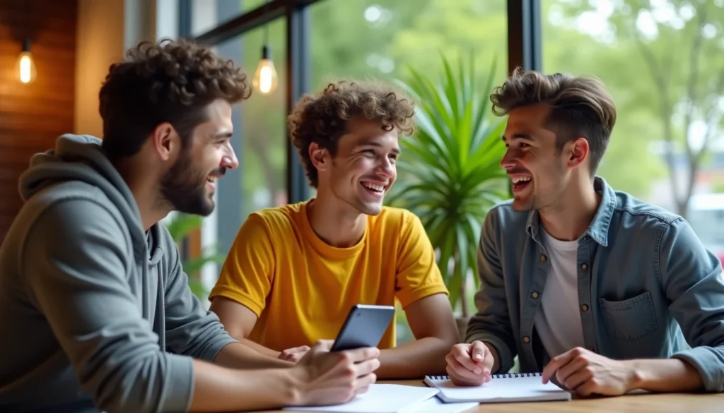 People chilling up in blogging one office