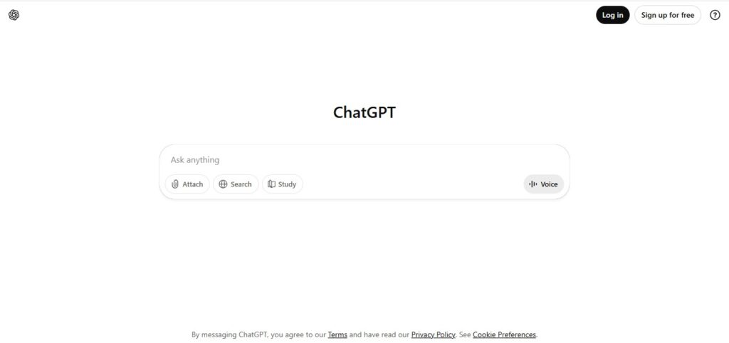 Best AI Chatbots - Chatgpt Homepage