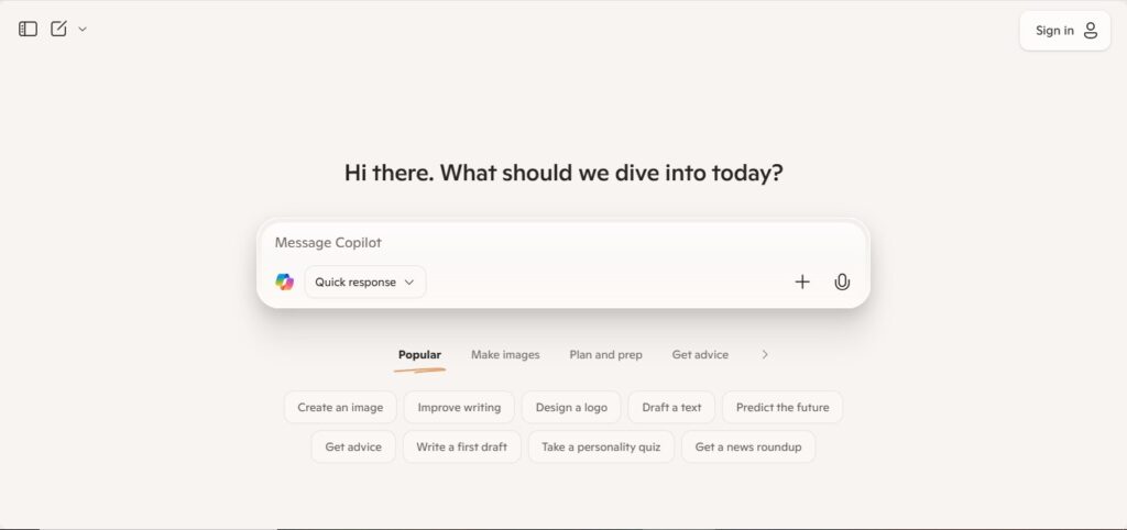 Best AI chatbot - Microsoft Copilot